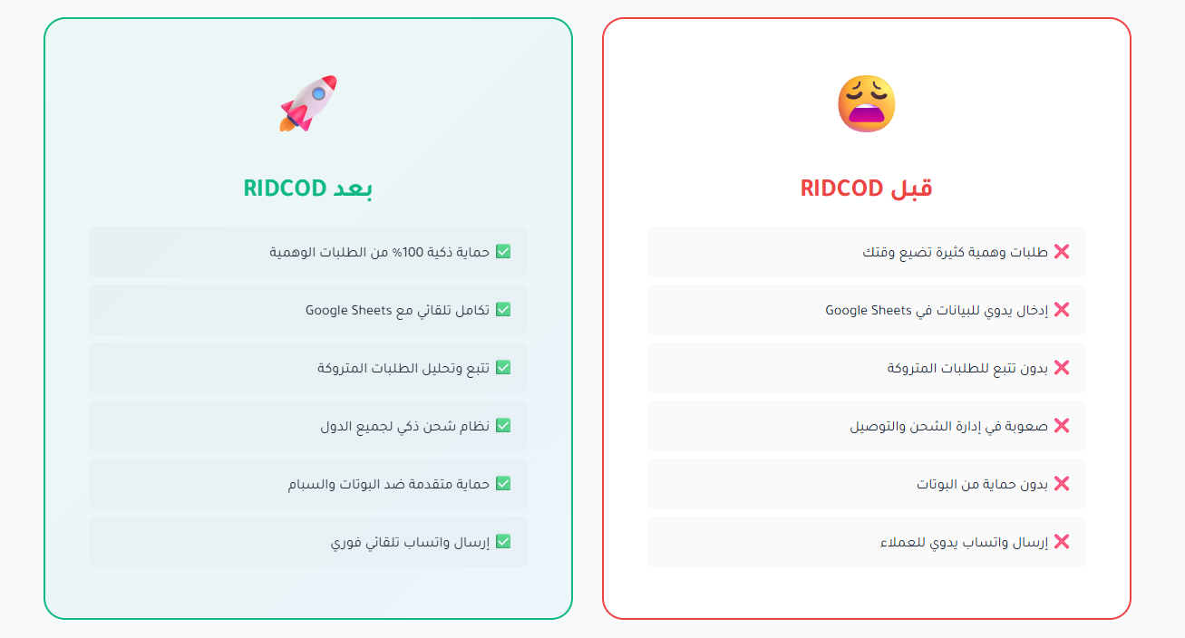 اضافة الدفع عند الاستلام RIDCOD Ecom